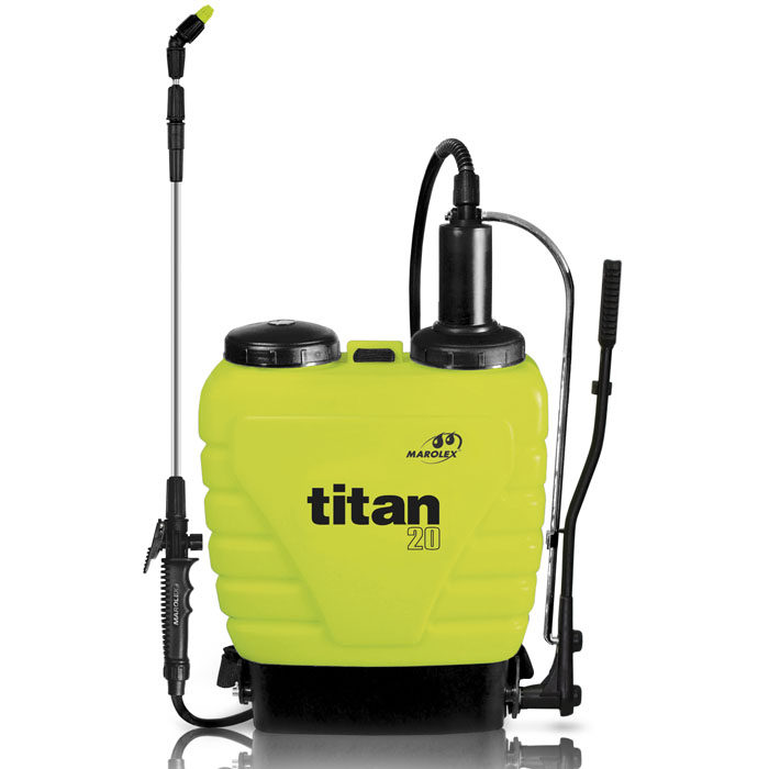 Опрыскиватель ранцевый Marolex Titan, 20 л5904235000529 Опрыскиватель ранцевый Marolex Titan, 20 л5904235000529Ранцевый опрыскиватель Titan с непрерывной подкачкой предназначен для защитных и ухаживающих работ в садах, огородах, на плантациях и лесопитомниках. Шланг снаружи бронирован оплеткой, что защищает его от перегибов. Его стойкость к воздействию химических веществ гарантирует долгий срок службы. Опрыскиватель можно использовать для дезинфекции, борьбы с вредителями в хозяйственных и складских помещениях, а также при удалении мха, грибов и лишайников. Такой опрыскиватель станет незаменимым помощником на вашем садовом участке. Характеристики: Цвет: салатовый, черный. Размер опрыскивателя: 20,5 см x 41,5 см x 61,5 см. Размер упаковки: 20,5 см x 41,5 см x 61,5 см.