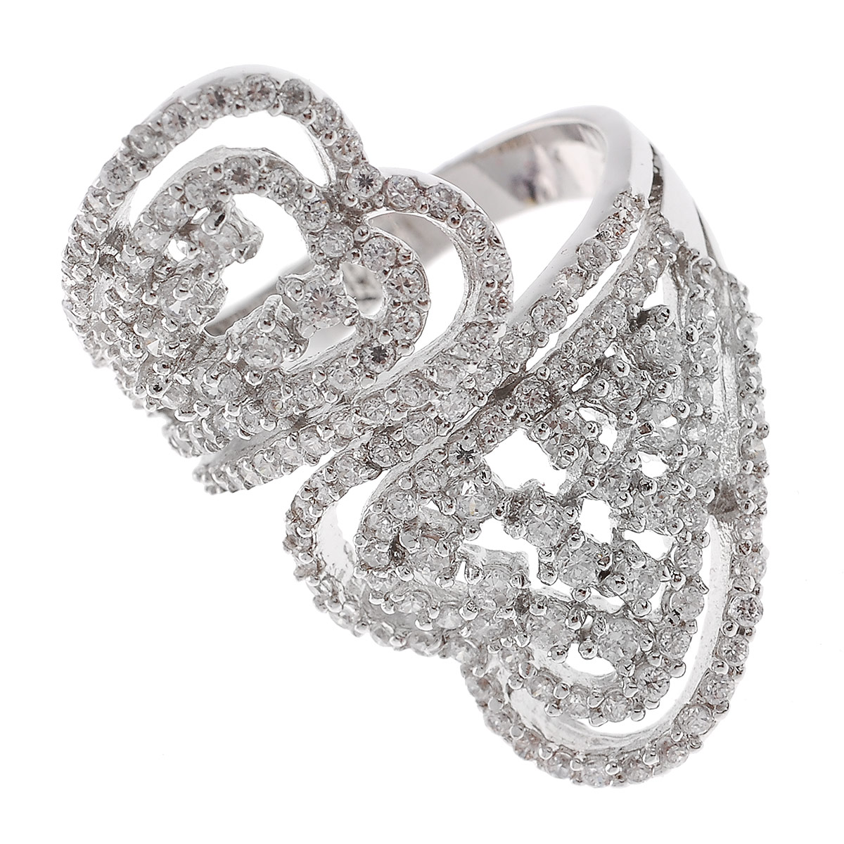 Кольцо Lovely Jewelry, цвет: серебристый. Размер 17. КС1002КС1002 Кольцо Lovely Jewelry, цвет: серебристый. Размер 17. КС1002КС1002Оригинальное кольцо Lovely Jewelry выполнено из металла с гальваническим покрытием родием и оформлено цирконами. Такое кольцо позволит вам с легкостью воплотить самую смелую фантазию и создать собственный, неповторимый образ. Кольцо упаковано в бархатный мешочек. Характеристики: Материал: металл, циркон. Покрытие: родий. Размер кольца: 17 см. Размер декоративной части: 2 см х 3 см. Артикул: КС1002.