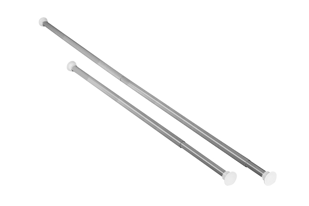 Карниз для штор Duschy, цвет: хром, 110-200 см671-90 Карниз для штор Duschy, цвет: хром, 110-200 см671-90Прямой телескопический карниз, изготовленный из нержавеющей стали, устанавливается в распор между двумя стенами в ванных комнатах и любых других помещениях. Для установки карниза не требуются какие-либо крепежные элементы и дополнительные инструменты. Длину карниза можно регулировать - от 110 до 200 см. Карниз не подвержен коррозии и устойчив к царапинам. Характеристики: Материал: нержавеющая сталь, резина. Длина карниза: 110-200 см. Диаметр карниза: 2,5 см. Размер упаковки: 91 см х 11 см х 4 см.