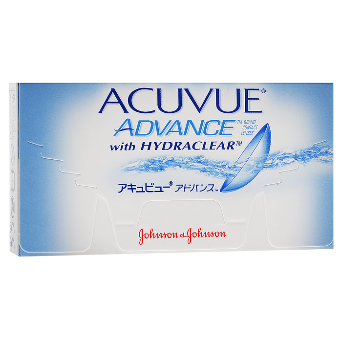 Johnson & Johnson контактные линзы Acuvue Advance (6шт / 8.7 / +1.00)00386 Johnson & Johnson контактные линзы Acuvue Advance (6шт / 8.7 / +1.00)00386Acuvue Advance with Hydraclear - мягкие контактные линзы компании Johnson & Johnson. Они относятся к новому поколению силикон-гидрогелевых контактных линз, которые обеспечивают высокий уровень комфорта на протяжении целого дня. Контактные линзы Acuvue Advance with Hydraclear подойдут для ношения каждый день в течение двух недель. Галифилкон А - силикон-гидрогелевый материал, из которого производят линзы, обладает уникальным свойством отлично пропускать кислород к роговице глаз. Технология Hydraclear позволила внедрить в материал достаточное количество увлажняющих составляющих, способных обеспечить уникальное ощущение мягкости и гладкости. Благодаря этому ваши глаза будут выглядеть здоровыми и свежими даже в конце дня. Ультрафиолетовый фильтр блокирует более 90% УФ-A лучей и 99% - УФ-В лучей. Контактные линзы Acuvue Advance with Hydraclear подойдут людям, которые страдают как от миопии (близорукости), так и гиперметропии (дальнозоркости). Несмотря на любые ваши...