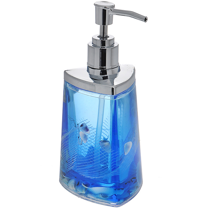 Дозатор для жидкого мыла Seastar Blue877-37 Дозатор для жидкого мыла Seastar Blue877-37Дозатор для жидкого мыла Seastar Blue, изготовленный из прозрачного пластика, отлично подойдет для вашей ванной комнаты. Дозатор имеет двойные стенки, между которыми находится синий гелевый наполнитель с маленькими ракушками, морской звездой и белой сеткой. Такой аксессуар очень удобен в использовании, достаточно лишь перелить жидкое мыло в дозатор, а когда необходимо использование мыла, легким нажатием выдавить нужное количество. Дозатор для жидкого мыла Seastar Blue создаст особую атмосферу уюта и максимального комфорта в ванной. Характеристики: Материал: пластик, акрил, гелевый наполнитель. Цвет: синий, белый, желтый. Размер дозатора: 7,5 см х 7,5 см х 17 см. Производитель: Швеция. Изготовитель: Китай. Размер упаковки: 8,5 см х 8,5 см х 17,5 см. Артикул: 877-37.