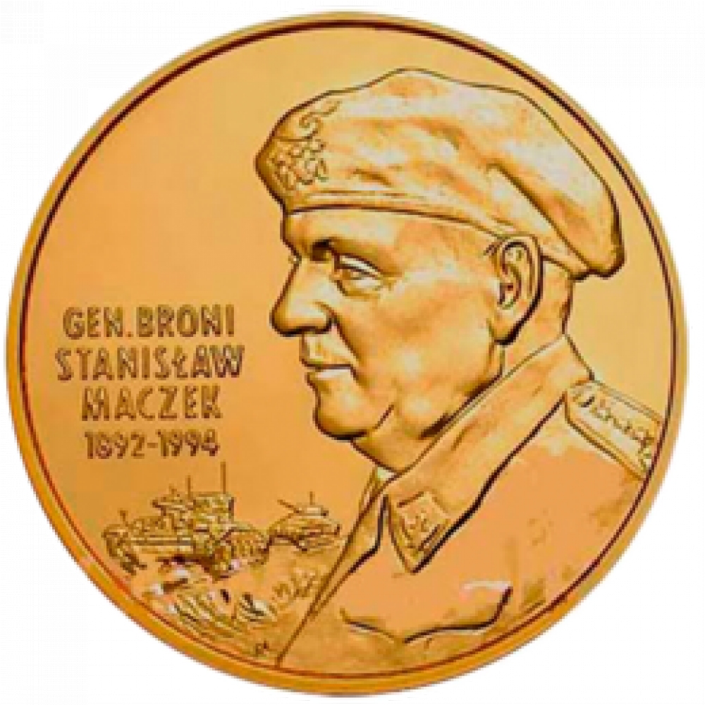 Монета номиналом 2 злотых General Brygady Stanislaw Maczek (1892-1994). Медь, алюминий, цинк, олово. Польша, 2003 годL2070 E Монета номиналом 2 злотых General Brygady Stanislaw Maczek (1892-1994). Медь, алюминий, цинк, олово. Польша, 2003 годL2070 EМонета номиналом 2 злотых General Brygady Stanislaw Maczek (1892-1994). Медь, алюминий, цинк, олово. Польша, 2003 год Материал: Нордик голд - сплав CuAlZnSn. Диаметр: 27 мм. Состояние: новая, не бывшая в обращении (UNC).