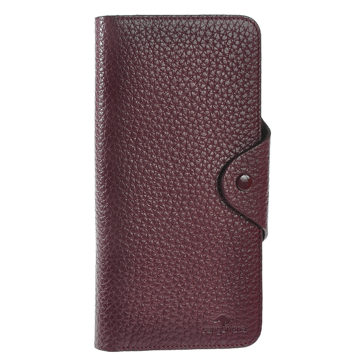 Портмоне женское Cangurione, цвет: бордовый. 2103-012 F/Burgundy2103-012 F/Burgundy Портмоне женское Cangurione, цвет: бордовый. 2103-012 F/Burgundy2103-012 F/BurgundyЭлегантное кожаное портмоне ручной работы Cangurione состоит из трех отделений для купюр и бумаг, восемнадцати отделений для кредитных карт, визиток и прочих мелких бумаг, одного сетчатого отделения для документов, угловой кармашек для бумаг, одного отделения на застежке-молнии и четыре отделений для мелких бумаг. Портмоне выполнено из натуральной кожи бордового цвета. Закрывается хлястиком на кнопку. Портмоне упаковано в коробку из плотного картона с логотипом фирмы. Характеристики: Материал: натуральная кожа. Размер в сложенном виде: 18 см х 9,5 см. Размер упаковки: 22 см х 12 см х 2,5 см. Артикул: 2103-012 F/Burgundy.