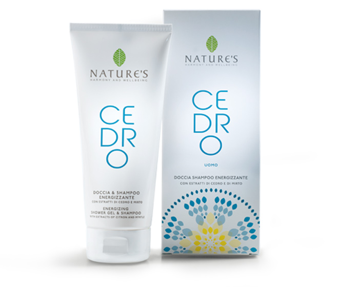 Natures Шампунь и гель для душа 2 в 1 Cedro, для мужчин, 200 мл60270706 Natures Шампунь и гель для душа 2 в 1 Cedro, для мужчин, 200 мл60270706Шампунь-гель для душа Natures Cedro идеально подходит для ежедневного использования и после занятий спортом. Мягко очищает и дезодорирует, оставляя кожу свежей, гладкой и увлажненной, а волосы сильными и блестящими. Растительные поверхностно активные вещества обеспечивают оптимальный кислотно-щелочной баланс кожи. Цитрон и мирта, богатые витаминами, минералами и олегоэлементами, интенсивно увлажняют и тонизируют кожу, наполняют энергией, надолго обеспечивают ощущение свежести. Утром пробуждает и стимулирует к действию, дарит ощущение комфорта и успеха. Вечером успокаивает, снимает напряжение, избавляя от чувства тревоги. Характеристики: Объем: 200 мл. Производитель: Италия. Артикул: 60270706. Товар сертифицирован.