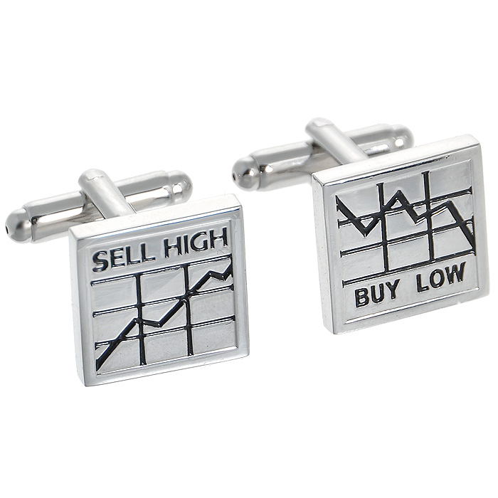 Запонки Buy low - Sell high. ZAP-054ZAP-054 Запонки Buy low - Sell high. ZAP-054ZAP-054Запонки Buy low - Sell high изготовлены из серебряного металла и выполнены в квадратной форме с надписью. Такие запонки, непременно, станут объектом внимания. Мужские запонки великолепного дизайна будут отличным подарком для каждого. Запонки - символ мужской элегантности. Они являются неотъемлемой частью вечернего туалета. Выбирайте запонки в зависимости от вашего настроения, а также впечатления, которое вы хотите произвести на окружающих. Изделие упаковано в подарочную коробку.