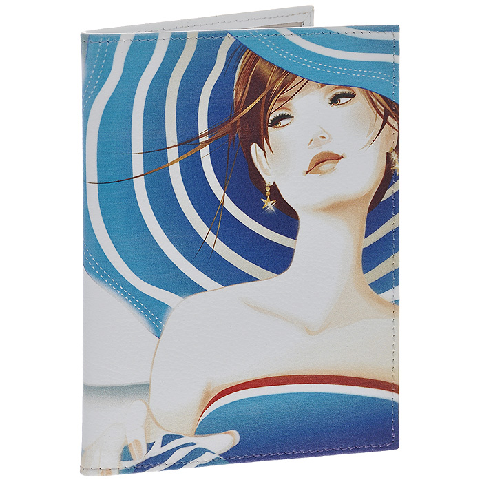 Обложка для автодокументов Perfecto Lady in Blue. VD-GL-45VD-GL-45 Обложка для автодокументов Perfecto Lady in Blue. VD-GL-45VD-GL-45Обложка для автодокументов Lady in Blue выполнена из натуральной кожи и оформлена изображением девушки в голубой шляпе с широкими полями. Внутри содержится съемный блок из шести прозрачных файлов из мягкого пластика и четыре кармашка для пластиковых карт. Обложка для автодокументов не только поможет сохранить внешний вид ваших документов и защитит их от повреждений, но и станет стильным аксессуаром, идеально подходящим вашему образу.