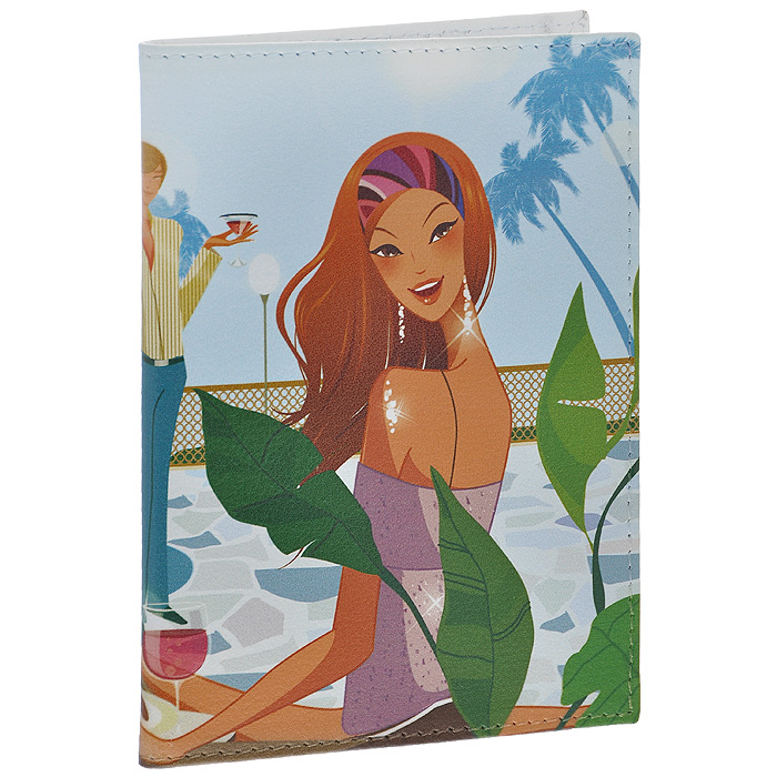 Обложка для автодокументов Perfecto Tropical Travel. VD-GL-30VD-GL-30 Обложка для автодокументов Perfecto Tropical Travel. VD-GL-30VD-GL-30Стильная обложка для автодокументов Tropical Travel выполнена из натуральной кожи и оформлена изображением девушек у бассейна. Внутри содержится съемный блок из шести прозрачных файлов из мягкого пластика и четыре кармашка для пластиковых карт. Обложка для автодокументов не только поможет сохранить внешний вид ваших документов и защитит их от повреждений, но и станет стильным аксессуаром, идеально подходящим вашему образу. Характеристики: Материал: натуральная кожа, пластик. Размер обложки: 9,5 см х 13,2 см. Размер упаковки: 11 см х 1 см х 14 см. Артикул: VD-GL-30.