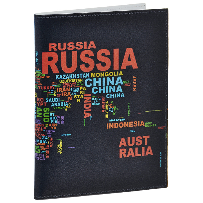 Обложка для паспорта Perfecto World. PS-PR-0050PS-PR-0050 Обложка для паспорта Perfecto World. PS-PR-0050PS-PR-0050Стильная обложка World выполнена из натуральной кожи черного цвета и оформлена разноцветными надписями названий всех стран мира. Слова образуют очертания континентов. На внутреннем развороте - два кармашка из прозрачного пластика. Обложка не только поможет сохранить внешний вид ваших документов и защитит их от повреждений, но и станет стильным аксессуаром, который подчеркнет ваш неповторимый стиль. Характеристики: Материал: натуральная кожа, пластик. Цвет: черный. Размер обложки: 9,5 см х 13,7 см. Размер упаковки: 11 см х 14,5 см х 1 см. Артикул: PS-PR-0050.
