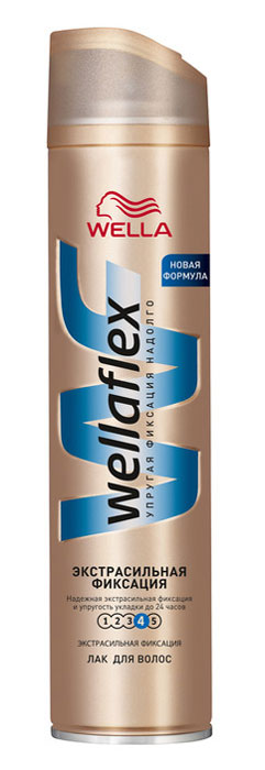 Wellaflex Лак для волос, экстрасильная фиксация, 250 млWF-81145201 Wellaflex Лак для волос, экстрасильная фиксация, 250 млWF-81145201Лак для волос Wellaflex экстрасильной фиксации обеспечивает надежную фиксацию, сохраняя упругость прически до 24 часов. Не склеивает волосы. Сохраняет эластичность волос, не сушит их. Помогает защитить от УФ-лучей.