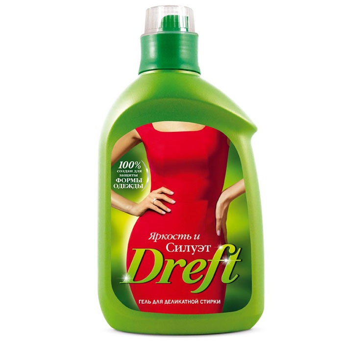 Гель для стирки Dreft Яркость и Силуэт, для стирки шерсти, шелка и трикотажа, 800 млDT-81263130 Гель для стирки Dreft Яркость и Силуэт, для стирки шерсти, шелка и трикотажа, 800 млDT-81263130Гель для стирки шерсти, шелка и цветного трикотажа. Гель Dreft сочетает в себе 5 достоинств деликатного средства для стирки, помогая: сохранить форму вещи и яркость цветов; предотвратить линьку при стирке; предотвратить появление катышков и сделать вещи приятными на ощупь. Подходит для использования в стиральных машинах любого типа и ручной стирки.