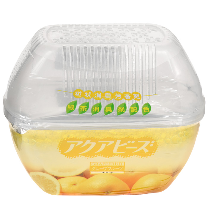 Освежитель воздуха Nagara Aqua Bead, с ароматом грейпфрута, 200 г03630 Освежитель воздуха Nagara Aqua Bead, с ароматом грейпфрута, 200 г03630Освежитель воздуха Nagara Aqua Bead эффективно устраняет неприятный запах в туалете, прихожей и других помещениях. Обеспечивает свежесть и поддерживает чистоту в помещении, обладает приятным ароматом грейпфрута и безопасен в применении.