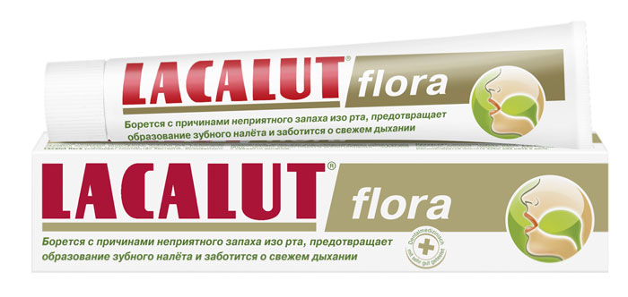 Lacalut Зубная паста Flora, 50 мл1598008505 Lacalut Зубная паста Flora, 50 мл1598008505Зубная паста Lacalut Flora против неприятного запаха изо рта и сухости слизистой. За счет масла оливы и петрушки, радикально устраняет причину стойкого и неприятного запаха изо рта - бактерии. Витамин Е оказывает антиоксидантное действие. Активно увлажняет слизистую полости рта. Нормализует слюноотделение и кислотно-щелочной баланс. Характеристики: Объем: 50 мл. Артикул: 666122. Производитель: Германия. Товар сертифицирован.