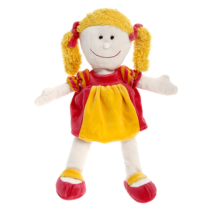 Magic Bear Toys Мягкая кукла ДевочкаJC-05932-B Magic Bear Toys Мягкая кукла ДевочкаJC-05932-BОригинальная дизайнерская игрушка Magic Bear Toys Девочка выполнена в виде куклы в розово-желтом платье. Игрушка изготовлена из нетоксичного текстильного материала с коротким ворсом, благодаря чему ее будет приятно держать в руках. Такая игрушка порадует вас оригинальностью идеи и высоким качеством исполнения и станет прекрасным подарком для детей и взрослых.
