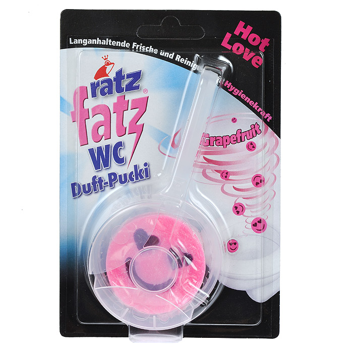 Камень дезодорирующий для унитаза Ratz Fatz, с гелем, грейпфрут, 50 г108123 Камень дезодорирующий для унитаза Ratz Fatz, с гелем, грейпфрут, 50 г108123В отличие от стандартных дезодорирующих камней Ratz Fatz, сочетает в себе чистящую основу и высококонцентрированный освежающий гель. Этот гель обеспечивает постоянную и равномерную свежесть туалетной комнаты на протяжении до 4 недель. Товар сертифицирован.