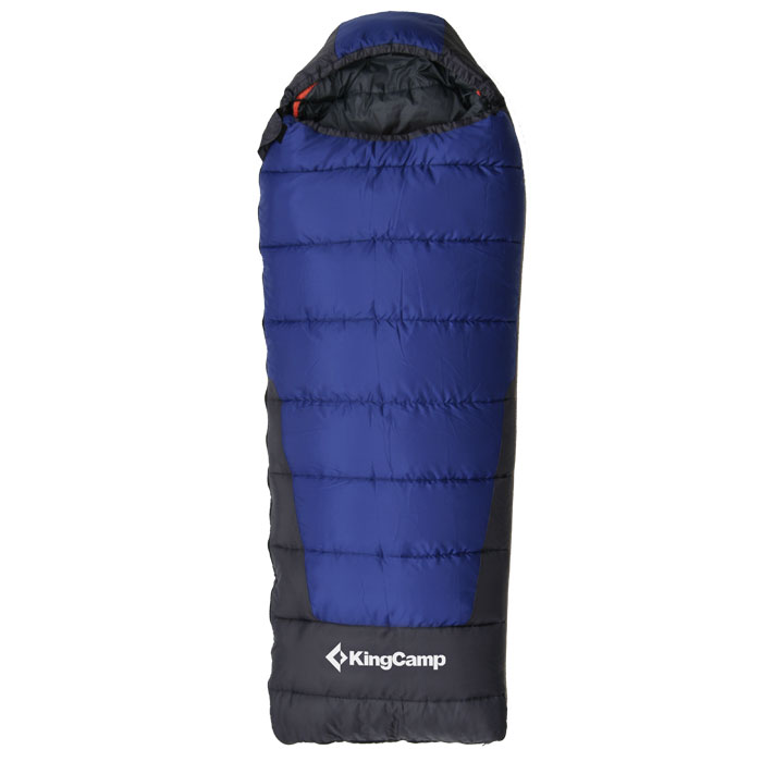 Спальный мешок KingCamp "Explorer 250 KS3150", левосторонняя молния, цвет: синий