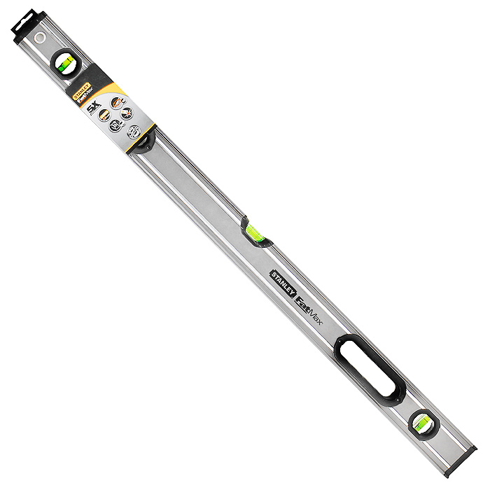 Уровень Stanley FatMax XL, 3 капсулы, цвет: серый, 120 см0-43-648 Уровень Stanley FatMax XL, 3 капсулы, цвет: серый, 120 см0-43-648Профессиональный строительный уровень Stanley FatMax XL используется при необходимости контроля горизонтальных и вертикальных плоскостей. Усиленный, противоударный, алюминиевый корпус уровня облегчает с ним работу.