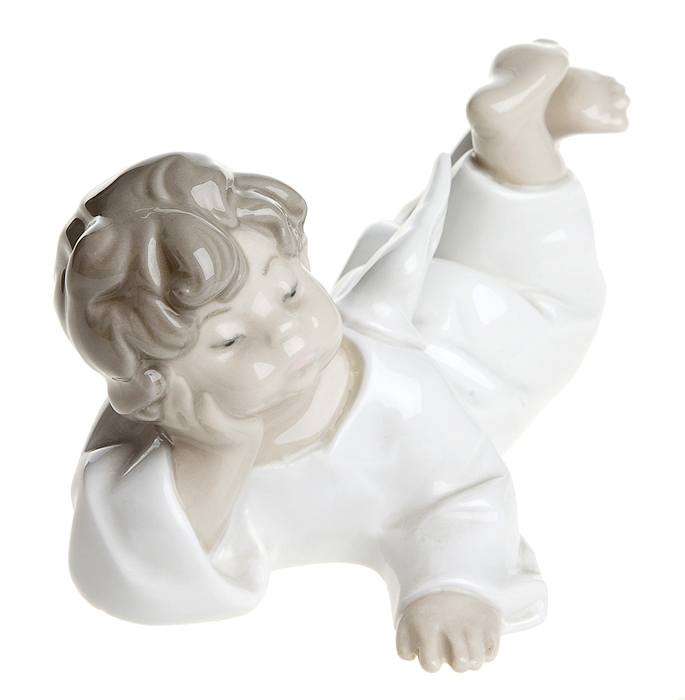 Lladro! Статуэтка Ангел отдыхает. Фарфор, ручная роспись. Lladro, Испания (Валенсия), 1980-е гг.AR09 Lladro! Статуэтка Ангел отдыхает. Фарфор, ручная роспись. Lladro, Испания (Валенсия), 1980-е гг.AR09Статуэтка Ангел отдыхает знаменитого испанского фарфора Lladro! Фарфор, ручная роспись. Маркировка: надглазурное клеймо синего цвета Lladro. Hand Made in Spain. Daisa Испания (Валенсия), 1980-е гг. Размер: 13 Х 6 см. Сохранность коллекционная: без повреждений, без сколов, без утрат. Прекрасный подарок коллекционеру изысканного фарфора Lladro и особенное украшение интерьера.