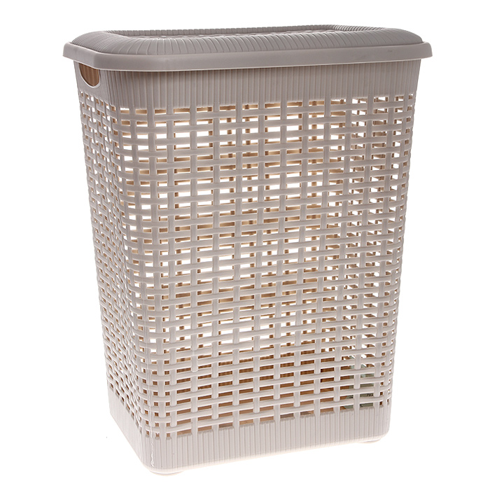 Корзина для белья Rattan с крышкой, цвет: молочный, 30 л2159 Корзина для белья Rattan с крышкой, цвет: молочный, 30 л2159Прямоугольная корзина Rattan изготовлена из прочного пластика молочного цвета. Она отлично подойдет для хранения белья перед стиркой. Большое количество отверстий на стенках корзины создает идеальные условия для проветривания. Корзина плотно закрывается крышкой. Сбоку имеются две ручки для удобной переноски. Такая корзина для белья прекрасно впишется в интерьер ванной комнаты. Характеристики: Материал: пластик. Цвет: молочный. Объем корзины: 30 л. Высота корзины: 45 см. Размер корзины по верхнему краю: 37 см х 25 см. Артикул: 2159.