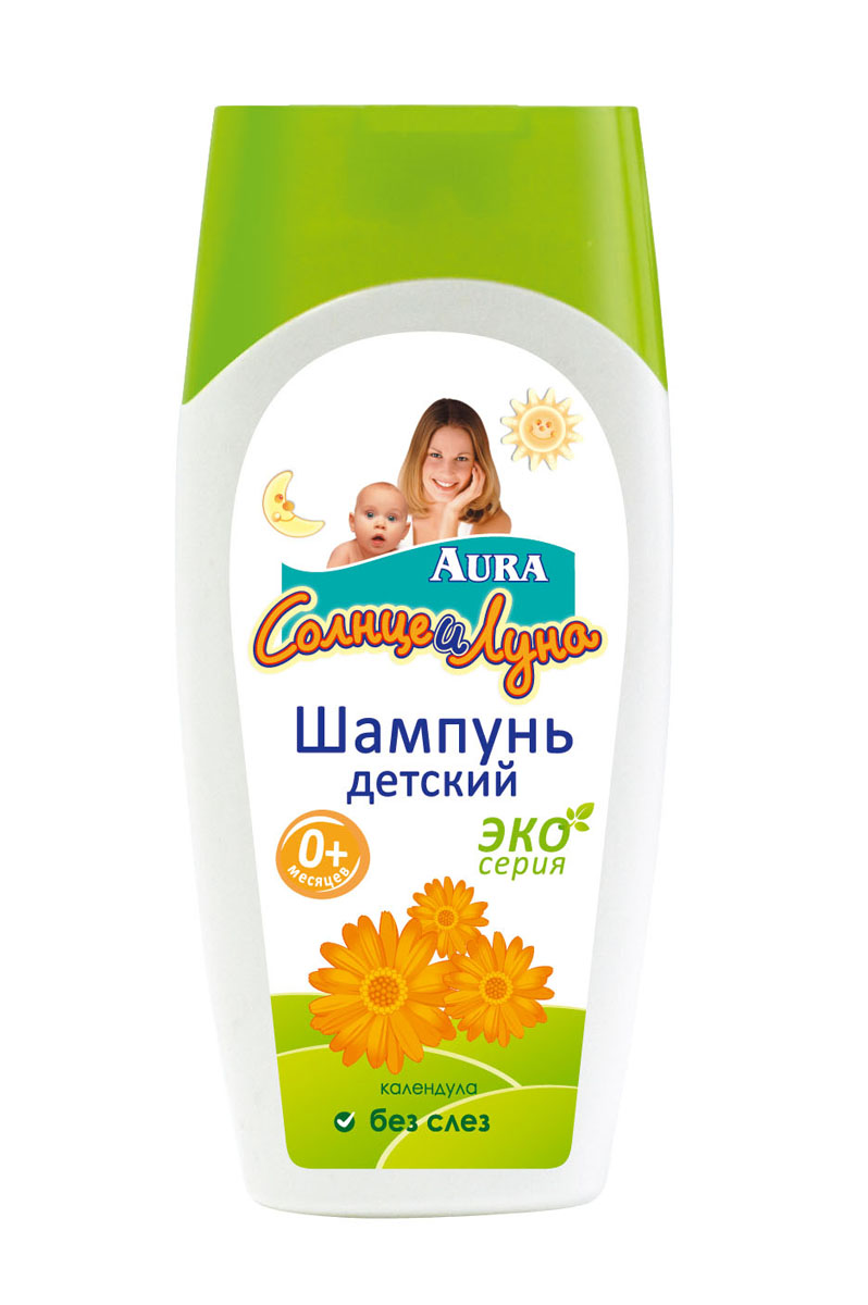 Шампунь детский Aura Солнце и Луна, без слез, с календулой, 200 мл4759 Шампунь детский Aura Солнце и Луна, без слез, с календулой, 200 мл4759Детский шампунь Aura Солнце и Луна с календулой разработан специально для ежедневной гигиены малыша с самого рождения. Он придает первым детским волосам удивительную мягкость и обеспечивает им легкое расчесывание. Шампунь смягчает и увлажняет кожу, не вызывает раздражения и слез у ребенка. Экстракт календулы, входящий в состав, обладает противовоспалительным, успокаивающим и заживляющим действием. Формула шампуня не содержит парабенов. Характеристики: Рекомендуемый возраст: от 0 месяцев. Объем: 200 мл. Товар сертифицирован.