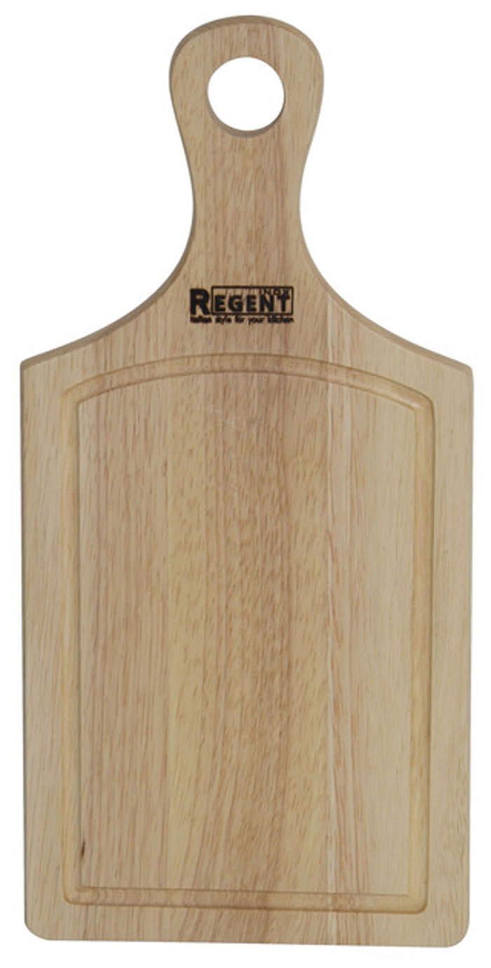 Доска разделочная Regent Inox, из гевеи, 33 см х 16 см х 1,5 см93-BO-2-01.1 Доска разделочная Regent Inox, из гевеи, 33 см х 16 см х 1,5 см93-BO-2-01.1Прямоугольная разделочная доска Regent Inox изготовлена из высококачественной древесины гевеи. Доска имеет углубление для стока жидкости вдоль края, а также удобную ручку для комфортного использования. Прекрасно подходит для приготовления и сервировки пищи. Гевея - высококачественная порода каучукового дерева. Доски из гевеи, по сравнению с досками, изготовленными из других материалов, обладают следующими преимуществами: - долговечность, - практичность, - устойчивость к механическим нагрузкам, - водоотталкивающие свойства, - не впитывают запахи, - не расслаиваются и не рассыхаются, - не тупят ножи, - оригинальный дизайн. Функциональная и простая в использовании, разделочная доска Regent Inox прекрасно впишется в интерьер любой кухни и прослужит вам долгие годы.