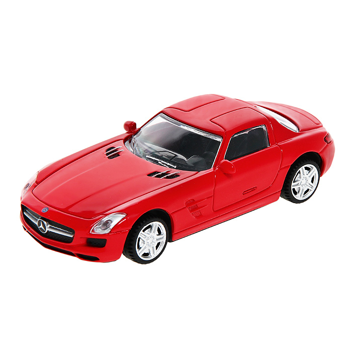 Модель автомобиля Mercedes SLS, цвет: красный. Масштаб 1/4358100 Модель автомобиля Mercedes SLS, цвет: красный. Масштаб 1/4358100Замечательная яркая машинка Mercedes SLS привлечет внимание не только детей, но и взрослых. Машинка является точной уменьшенной копией настоящего автомобиля. Модель выполнена из металла с использованием пластика и поставляется в фирменной картонной коробке с прозрачным пластиковым окошком. Колеса мдели крутятся. Модель Mercedes SLS будет отлично смотреться в качестве оригинального подарка не только любителю автомобилей, но и человеку, ценящему стиль и изысканность, а качество исполнения представит такой подарок в самом лучшем свете.