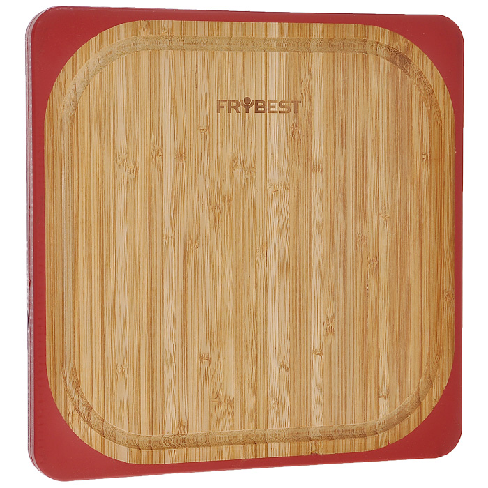 Доска разделочная Frybest Lux, бамбуковая, 25 х 25 смFY0010 Доска разделочная Frybest Lux, бамбуковая, 25 х 25 смFY0010Квадратная разделочная доска Frybest Lux, выполненная из высококачественной древесины бамбука, станет незаменимым аксессуаром на вашей кухни. Бамбук - инновационный материал, идеально подходящий для разделочных досок. Доски из бамбука обладают высокой плотностью структуры древесины, а также устойчивы к механическим воздействиям. Силиконовая окантовка по краям доски предотвратит ее скольжение по поверхности стола. Доска также имеет углубление для стока жидкости вдоль края. Подходит для резки или рубки мяса и рыбы, а также для сервировки таких блюд, как суши. Функциональная и простая в использовании, разделочная доска Frybest Lux прекрасно впишется в интерьер любой кухни и прослужит вам долгие годы.