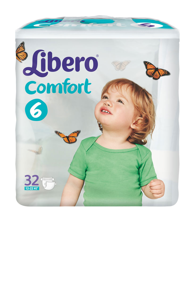 Libero Подгузники Comfort (12-22 кг) 32 шт3685 Libero Подгузники Comfort (12-22 кг) 32 шт3685Подгузники Libero Comfort, выполненные из мягкого натурального материала, отлично впитывают, заботясь о сухости и комфорте вашего малыша. Преимущества подгузников Libero Comfort: ультратонкие и дышащие, при этом хорошо впитывают; уникальный супервпитывающий слой; эластичный удобный поясок и тянущиеся боковинки; мягкие резиночки вокруг ножек предотвращают протекание; не содержат лосьонов. Характеристики: Весовая категория: 12-22 кг. Количество: 32 шт. Размер: 6.