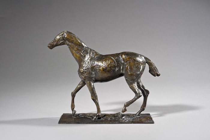 Скульптура Лошадь, идущая шагом (Cheval en Marche). Эдгар Дега. Уникальный номерной экземпляр! Бронза. Серия Chevaux. Франция, 1998 годAR09 Скульптура Лошадь, идущая шагом (Cheval en Marche). Эдгар Дега. Уникальный номерной экземпляр! Бронза. Серия Chevaux. Франция, 1998 годAR09Скульптура Лошадь, идущая шагом (Cheval en Marche). Бронза. Франция, 1998 год. Автор - Эдгар Дега (фр. Edgar Degas) (1834-1917) — французский художник, рисовальщик и скульптор, один из виднейших представителей импрессионистского движения. Высота 21,8 см. На скульптуре имеются клейма: клеймо Комитета Эдгара Дега, уникальный порядковый номер с указанием общего количества выпущенных экземпляров, номер серии, подпись автора, клеймо литейной мастерской, дата отливки (1998), знак Reproduction. Серия Chevaux. Санкционированный ограниченный тираж 29 экземпляров. Мастерская Valsuani, Франция. Время создания оригинальной модели 1882-1885 гг. Скульптура представлена в каталоге Un Sculpteur nomme Degas (изд. ARTCO France). Произведение искусства сопровождается сертификатом Комитета Эдгара Дега, который возглавляет Бруно Паскье. Сертификат заверен печатью и личной подписью Бруно Паскье. На фото представлен образец...