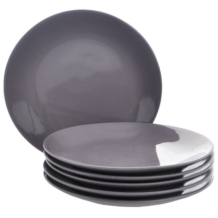 Набор тарелок, цвет: сиреневый, 270 мл, 6 шт