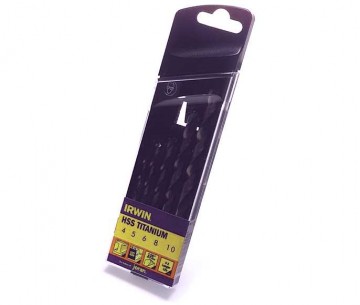Набор свёрл по металлу Irwin Titanium, 5 шт10502604 Набор свёрл по металлу Irwin Titanium, 5 шт10502604Набор свёрл по металлу Irwin Titanium. В комплект входят 5 свёрл разных размеров, предназначенных для выполнения сквозных отверстий в металле. Также можно ими сверлить древесину и пластик. Корпус сверла покрыт нитридом титана толщиной 2,5 мкм.