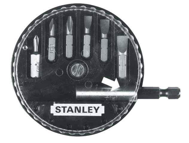 Набор вставок к отверткам Stanley, 7 шт(PH, прямой шлиц)1-68-735 Набор вставок к отверткам Stanley, 7 шт(PH, прямой шлиц)1-68-735Набор вставок к отверткам Stanley используется в качестве сменных насадок для отверток. Каждая вставка выполнена из высококачественной стали. Состав набора: Магнитный держатель: 6 см х 1 см х 1 см; диаметр отверстия 0,6 см. Вставка PH0: 2,5 см х 0,6 см х 0,6 см; диаметр жала 0,25 см. Вставка PH2: 2,5 см х 0,6 см х 0,6 см; диаметр жала 0,5 см. Вставка PH1: 2,5 см х 0,6 см х 0,6 см; диаметр жала 0,4 см. Вставка шлицевая 1: 2,5 см х 0,6 см 0,6 см; ширина жала 0,45 см. Вставка шлицевая 2: 2,5 см х 0,6 см х 0,6 см; ширина жала 0,65 см. Вставка Шлицевая 3: 2,5 см х 0,6 см х 0,6 см; диаметр жала 0,65 см.