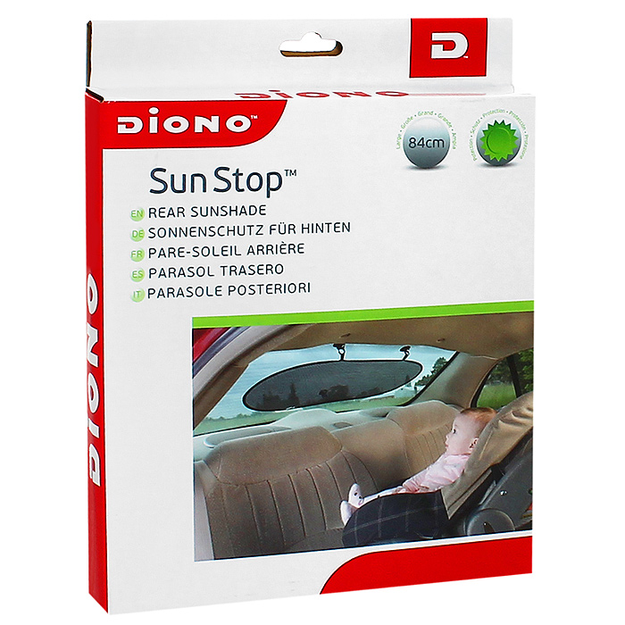 Шторка солнцезащитная Sun Stop, 84 см х 33 см40280 Шторка солнцезащитная Sun Stop, 84 см х 33 см40280Солнцезащитная шторка Sun Stop защитит вашего ребенка от яркого солнечного света во время поездки в автомобиле. Шторка, выполнена из ПВХ черного цвета, подходит ко всем автомобилям и крепятся к стеклу с помощью присосок. Характеристики: Размер шторки: 84 см х 33 см. Размер упаковки: 22 см х 28 см х 2,5 см. Изготовитель: Китай.