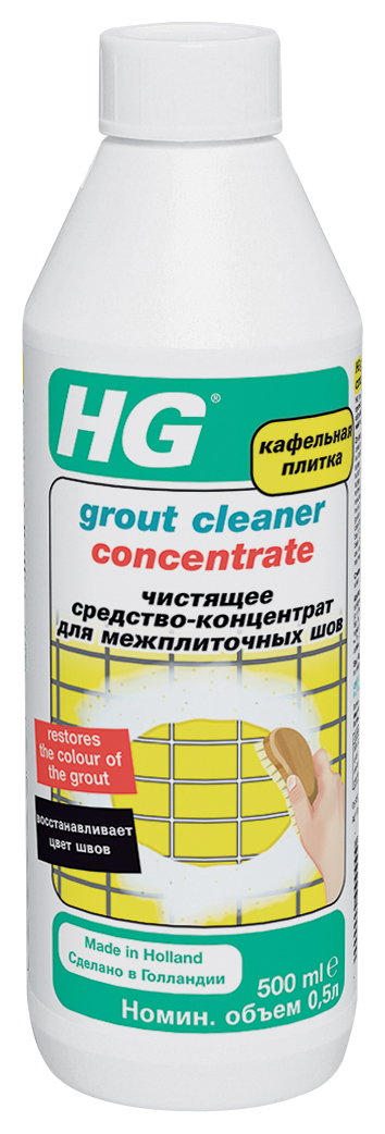 Средство HG для мытья цементных и межплиточных швов, 500 мл135050161 Средство HG для мытья цементных и межплиточных швов, 500 мл135050161Синтетическое средство HG, специально разработано для эффективного мытья цементных и межплиточных швов на стенах и полах. Легко наносится. Удаляет грязь, жир, копоть, пятна и другие загрязнения, а также восстанавливает цвет фуги. Применение: для цементных швов. Инструкции по применению: Разведите средство в пропорции 1 часть средства к 4 частям теплой воды. Нанесите с помощью щетки или губки. Оставьте раствор действовать примерно 10 минут. Потрите цементные соединения, а затем промойте их теплой водой. Несколько раз промывайте губку в теплой воде, чтобы тщательно смыть средство, и оставьте швы сохнуть. В случае необходимости повторите обработку еще раз. Внимание! Средство можно применять на покрытиях с цветными швами. Не используйте на окрашенных и лакированных швах с высоким глянцевым блеском, а также на поверхностях из известковых пород камня (например, на мраморе).