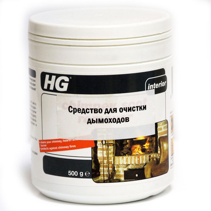 Средство HG для очистки дымоходов, 500 г432050106 Средство HG для очистки дымоходов, 500 г432050106Средство HG для очистки дымоходов идеальное подходит для регулярной немеханической очистки дымоходных систем. Средство снижает риск возгорания сажи, образования креозотистых отложений, продлевает срок службы дымохода. Предназначено для регулярного использования (не реже одного раза в 6 месяцев) в любых типах печей, каминов и топок. Применение: Высыпьте 2 столовых ложки (приблизительно 30 граммов) средства в огонь. Более высокая дозировка предполагает лучший результат. При очистке выделяется нетоксичный газ, при котором сажа отделяется от поверхности без дополнительной механической очистки. Внимание! Очистка происходит, когда камин или печь растоплены. Характеристики: Объем: 500 г. Изготовитель: Нидерланды. Артикул: 432050106.