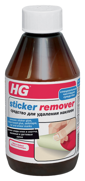 Средство HG для удаления наклеек, 300 мл160030161 Средство HG для удаления наклеек, 300 мл160030161Эффективное средство для бесследного удаления наклеек, остатков клея, следов от скотча, масляных и дегтевых пятен со всех видов поверхностей. Характеристики: Объем: 300 мл. Размер упаковки: 22 см х 5,5 см х 6 см.