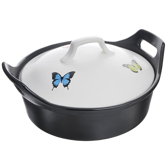 Кастрюля керамическая Frybest Keramika c крышкой, 1,4 л. 08N-3/108N-3/1 Кастрюля керамическая Frybest Keramika c крышкой, 1,4 л. 08N-3/108N-3/1Кастрюля Frybest, выполненная из огнестойкой керамики, станет незаменимой на вашей кухне. Кастрюля подходит для приготовления небольших порций блюд в духовке, печи и микроволновой печи, а также для варки, тушения любых пищевых продуктов прямо на газовой, электрической или стеклокерамической плите. Благодаря толстым керамическим стенкам, в кастрюле особо удаются тушеные и томленые блюда. Плотное прилегание керамической крышки позволяет добиться равномерной циркуляции тепла внутри кастрюли, за счет чего продукты готовятся равномерно и не пригорают. Кастрюля Frybest - это сочетание традиционных линий в дизайне, использовании экологически чистых материалов и современные решения в использовании. Такая кастрюля безвредна для организма человека. В керамической кастрюле Frybest можно готовить не только в печи, духовке и микроволновых печах, но и прямо на варочной поверхности электрических, стеклокерамических и газовых плит. Можно использовать эту посуду для хранения продуктов...