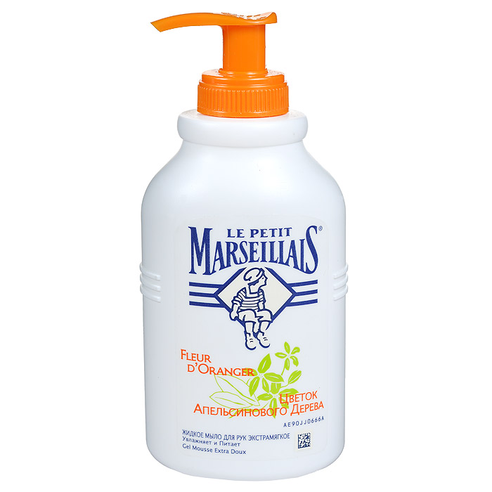 Le Petit Marseillais Жидкое мыло для рук Цветок апельсинового дерева, 300 мл030342502 Le Petit Marseillais Жидкое мыло для рук Цветок апельсинового дерева, 300 мл030342502Жидкое мыло для рук Le Petit Marseillais Цветок апельсинового дерева увлажняет и питает. Мыло обладает тонким цветочным ароматом, мягко очищает и увлажняет кожу. Образует густую пену, легко смывается.