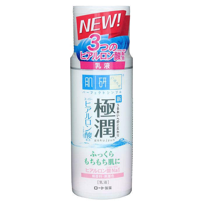 Hada Labo Дневное молочко, 140 мл127054 Hada Labo Дневное молочко, 140 мл127054Насыщенное увлажняющее молочко Hada Labo отлично удерживает влагу в коже в дневное время. Быстро впитывается, может использоваться как основа под макияж. Не содержит ароматизаторы, искусственные красители, минеральные масла и спирт. Имеет нейтральный РН-баланс. Увлажняющие компоненты: содержит 3 вида гиалуроновой кислоты. Гиалуроновая кислота 1 грамм способен удержать до 6 литров воды и является барьером препятствующим потере влаги. Супер-гиалуроновая кислота способна удерживать влагу в 2 раза больше чем гиалуроновая кислота. Поддерживает запасы влаги в коже, препятствует появлению сухости и стянутости, сохраняет мягкость и эластичность кожи. Размер молекул Нано-гиалуроновой кислоты настолько мал, что они свободно проникают в более глубокие слои кожи, отлично увлажняя ее изнутри. Способ применения : рекомендуется использовать после увлажняющего лосьона. 2-3 капли молочка нанести на кожу лица и шеи по массажным линиям. Легкий массаж обеспечивает более...