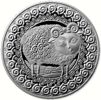 Монета номиналом 1 рубль Знаки зодиака. Овен. Беларусь, 2009 год211104 Монета номиналом 1 рубль Знаки зодиака. Овен. Беларусь, 2009 год211104Монета Овен номиналом 1 рубль. Беларусь, 2009 год. Масса монеты: 13,16 гр. Качество: бриллиант-анциркулейтед Диаметр: 32 мм Тираж: 10000 шт.