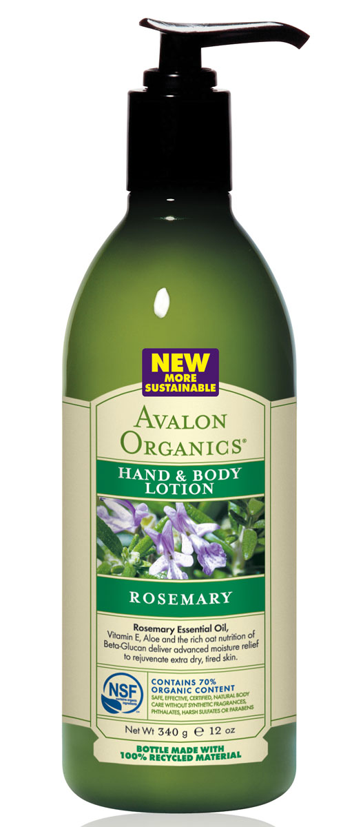 Avalon Organics Лосьон для рук и тела Розмарин, 360 млAV35210 Avalon Organics Лосьон для рук и тела Розмарин, 360 млAV35210Уникальный комплекс с легким, древесно-пряным ароматом, с изобилием омолаживающих энергетических масел, усиленный бета-глюканами и экстрактом дикого ямса, является великолепным источником здоровья и красоты. Восполняя дефицит липидов, активизируя микроциркуляцию, улучшая крово- и лимфообращение, стимулирует регенерацию и деление клеток, мгновенно устраняет обезвоженные ороговевшие участки, быстро восстанавливает упругость и эластичность кожи. Характеристики: Объем: 360 мл. Артикул: AV35210. Производитель: США. Товар сертифицирован.