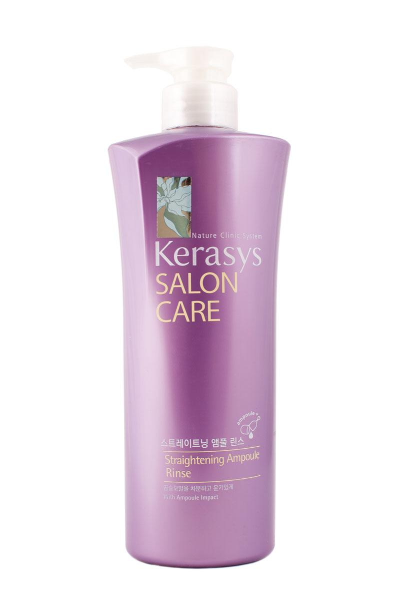 Кондиционер-ополаскиватель для волос Kerasys. Salon Care, выпрямление, 600 мл894507 Кондиционер-ополаскиватель для волос Kerasys. Salon Care, выпрямление, 600 мл894507Кондиционер-ополаскиватель для волос Kerasys. Salon Care с трехфазной системой восстановления предназначен для вьющихся волос. Компонент природного протеина, содержащегося в экстракте моринги, аминокислоты экстракта фиалки и технология ампульной терапии успокаивает и выпрямляет вьющиеся волосы. Трехфазная система восстановления: Природный протеин, содержащийся в экстракте плодов моринги, укрепляет и оздоравливает структуру поврежденных волос. Компонент аминокислот, содержащийся в экстракте цветка фиалки, придает мягкость волосам. Компонент природного кератина, полифенол, компонент красного вина и кристаллический компонент делают волосы здоровыми. Характеристики: Объем: 600 мл. Артикул: 894507. Товар сертифицирован.
