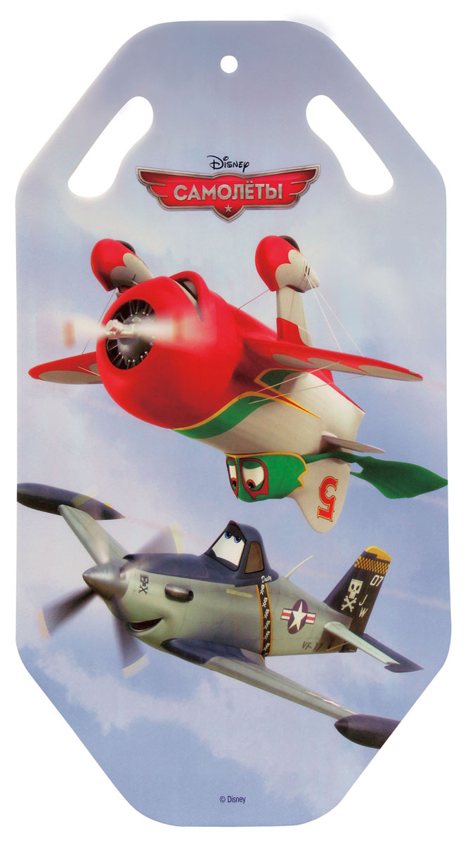Ледянка Disney Самолеты, длина 92 смТ56365 Ледянка Disney Самолеты, длина 92 смТ56365Ледянка с красочным дизайном героев популярного мультфильма Самолеты от Disney. Несмотря на то, что ледянка очень легкая и прочная, на ней можно кататься практически с любых горок. Изготовлена из прочного вспененного пластика. Прорези для рук позволят не упасть при спуске с крутых горок. Яркий рисунок будет долго держаться даже при интенсивном катании.