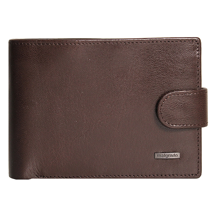 Портмоне Malgrado, цвет: коричневый. 35027-5402D35027-5402D Coffee Портмоне Malgrado, цвет: коричневый. 35027-5402D35027-5402D CoffeeУниверсальное портмоне Malgrado изготовлено из натуральной кожи коричневого цвета. Внутри содержит три отделения для купюр, одно из которых на молнии, семь дополнительных кармашков для кредитных карт и мелочей, кармашек для мелочи на кнопке, потайной кармашек на молнии, три пластиковых кармашка для проездного, пропуска или фотографии. Закрывается портмоне хлястиком на кнопке. Благодаря насыщенному цвету и лаконичному дизайну, такое портмоне подойдет любителям классических аксессуаров. Характеристики: Материал: натуральная кожа, пластик. Размер портмоне: 13 см х 9 см х 2,5 см. Цвет: коричневый. Размер упаковки: 14,5 см х 10,5 см х 3,5 см. Артикул: 35027-5402D.