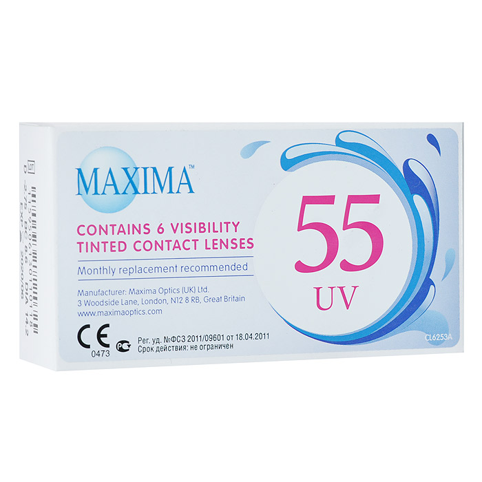 Maxima контактные линзы 55 UV (6шт / 8.6 / -1.50)1219 Maxima контактные линзы 55 UV (6шт / 8.6 / -1.50)1219Контактные линзы Maxima 55 UV (Original) - это линзы ежемесячной замены, обеспечивающие отличное зрение и удобство ношения одновременно с защитой от ультрафиолетового излучения. Предназначены для ежедневного ношения и ежемесячной замены. Удобство ношения достигается благодаря уникальной технологии формовки, которая обеспечивает постоянную толщину кромки линзы по всей длине ее окружности и обеспечивает исключительно гладкую поверхность линзы и ее краев при извлечении из формы. Легкость обращения с линзами Maxima 55 UV достигается с помощью специального дизайна и легкой окраски линзы: линза устойчиво держит форму на пальце при надевании, легкая окраска линзы позволяет без труда находить линзу при надевании и снятии. Благодаря уникальной технологии формовки любое отклонение от эталона практически исключено: форма линзы остается неизменной, поскольку отпадает необходимость в дополнительной полировке. Замена через 1 месяц.