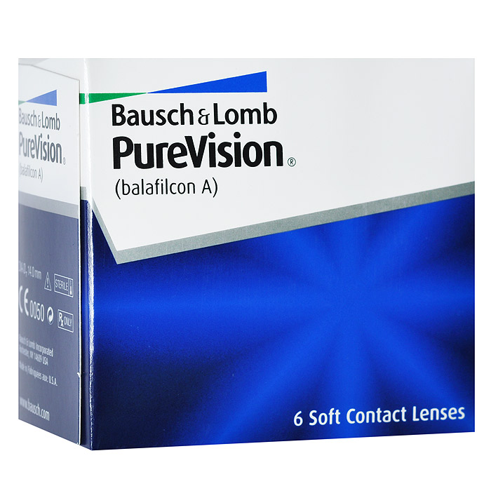 Bausch + Lomb контактные линзы PureVision (6шт / 8.6 / -4.75)07453 Bausch + Lomb контактные линзы PureVision (6шт / 8.6 / -4.75)07453Контактные линзы Pure Vision - это революционная разработка компании Bausch+Lomb! Использование новейших технологий дает возможность носить эту модель на протяжении месяца, не снимая. Ваши глаза не будут подвержены раздражению благодаря очень высокой кислородопроницаемости линз и особой конструкции линзы. Вам больше не придется надевать контактные линзы каждое утро, а вечером снимать их. Стоит лишь раз надеть линзы и заменить их новой парой через 30 дней. Технология AerGel используемая в Pure Vision, обеспечивает естественный уровень поступления кислорода к роговице глаза. Это достигается за счет соединения силикона и уникального гидрогеля. Технология обработки поверхности Performa делает контактные линзы постоянно увлажненными, повышает устойчивость к отложениям, делает зрение пациента максимально острым. Революционная конструкция линз Pure Vision позволяет улучшить подвижность, делает линзы очень тонкими и гладкими. Контактные линзы имеют подкраску для простоты...