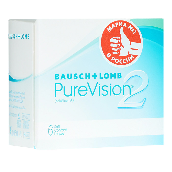Bausch + Lomb контактные линзы Pure Vision 2 (6шт / 8.6 / -1.75)38263 Bausch + Lomb контактные линзы Pure Vision 2 (6шт / 8.6 / -1.75)38263Асферические контактные линзы Pure Vision 2 с высокой оптической четкостью создавались, чтобы производить коррекцию сферической аберрации, что позволит добиться великолепной четкости зрения. Сферическая аберрация может стать причиной понижения остроты зрения, особенно в условии плохой освещенности, что может привести к ухудшению зрения и засвету. Так же, используя оптику High Definition, вы обретете четкое и хорошее зрение, особенно в условии плохой видимости. Данная линза - наиболее тонкая, представленная в настоящее время на рынке. Она имеет тончайший закругленный край, что дает возможность абсолютно не ощущать их при ношении. Комфортное ношение обеспечивается при помощи технологии ComfortMoist. Представленные линзы упаковывают в блистер с уникальным раствором, который хорошо увлажняет линзу, обеспечивая максимально возможное комфортное ношение. Замена через 1 месяц.