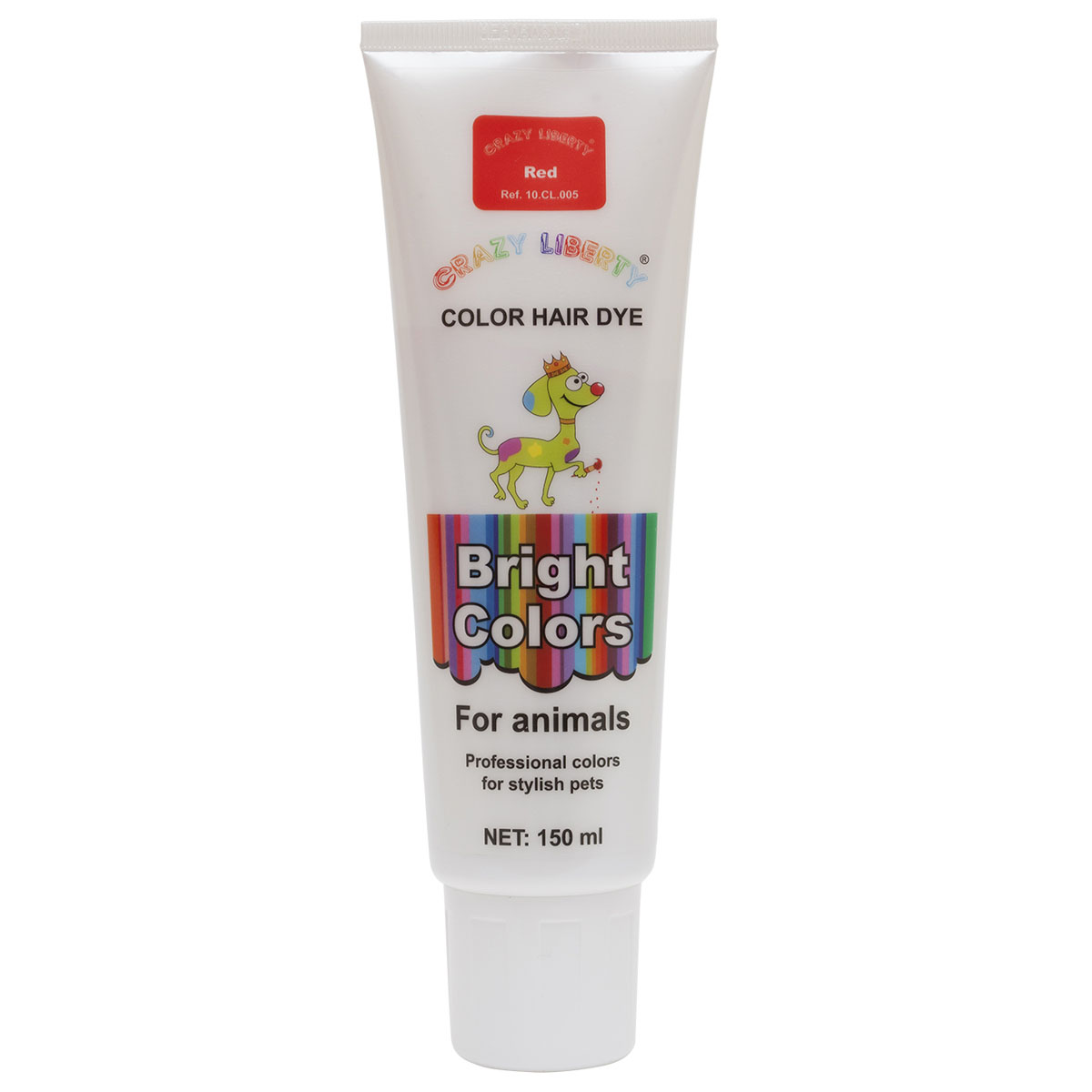 Краска для животных Crazy Liberty, цвет: красный, 150 мл10.CL.005 Краска для животных Crazy Liberty, цвет: красный, 150 мл10.CL.005Crazy Liberty - модный тренд на креатив!!! Краски Crazy Liberty разработаны учеными из Южной Кореи на основе современных нанотехнологий для безопасного декоративного окрашивания шерсти животных. Учитывая особенности их кожного и волосяного покрова, краски производятся на основе растительных компонентов, которые помимо основной красящей функции защищают и оздоравливают шерсть. В качестве красящего вещества используются экстракты соков растений и фруктов АНА (Alpha hydroxy acid), которые после окраски придают шерсти насыщенный и яркий цвет. В состав краски входит экстракт лилии, питающий и восстанавливающий структуру поврежденных участков шерсти, защищающий ее от обесцвечивания при воздействии ультрафиолетовых лучей, а также успокаивающий кожу животного. Яркий цвет шерсти достигается и с помощью ултраэмульсированного кремния, размеры частиц которого меньше 40 нанометров. За счет этого красящее вещество проникает глубоко в шерсть, уменьшает потерю ее влажности,...