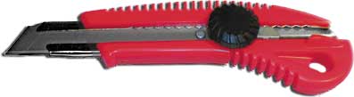 Нож FIT c системой фиксации лезвия Twist-lock, 18 мм. 1023810238 Нож FIT c системой фиксации лезвия Twist-lock, 18 мм. 1023810238Нож FIT c системой фиксации лезвия предназначен для работы с бумагой, плотным картоном, пленкой и т.д. Корпус ножа выполнен из пластика и металла. Выдвижное многосекционное лезвие изготовлено из высококачественной нержавеющей стали. Нож оснащен системой блокировки лезвия Twist-lock.