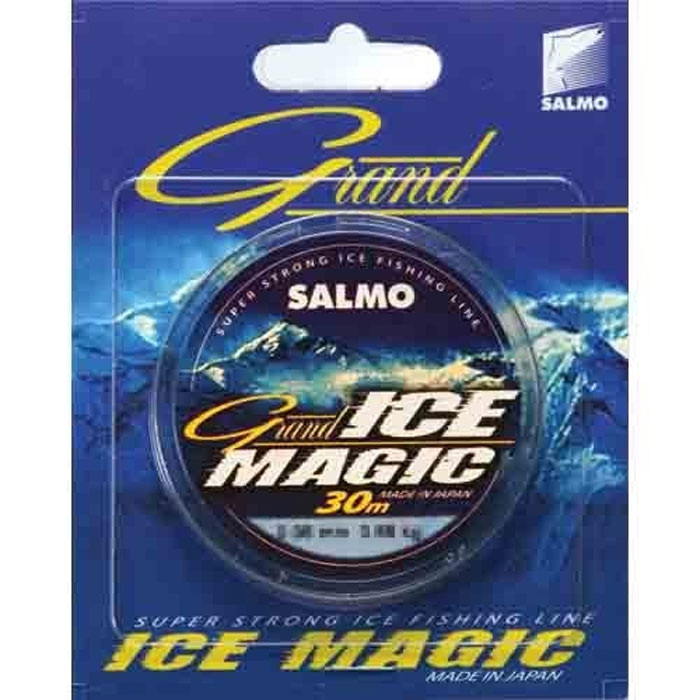 Леска зимняя Salmo Grand Ice Magic, сечение 0,06 мм, длина 30 м4910-006 Леска зимняя Salmo Grand Ice Magic, сечение 0,06 мм, длина 30 м4910-006Современная монофильная леска. Изготовленная в Японии с использованием самого высококачественного сырья и новейших технологий. Она не теряет свою прочность и эластичность даже при -50 градусном морозе. Особенности: высочайшая прочность; высокая износостойкость; отсутствие «памяти»; идеально калиброванная, гладкая поверхность.