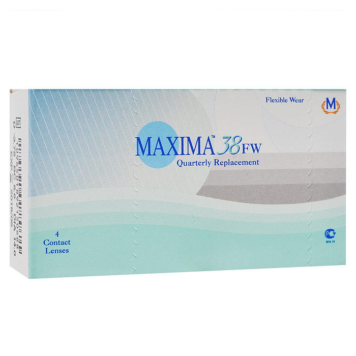 Maxima контактные линзы 38 FW (4 шт / 8.6 / -4.00)1004 Maxima контактные линзы 38 FW (4 шт / 8.6 / -4.00)1004Линзы квартальной замены Maxima 38 FW обладают отличными клиническими характеристиками в сочетании с доступной ценой. Идеальны для перехода пациентов с традиционных линз к плановой замене. Ровный тонкий профиль края линзы Maxima 38 FW, незначительная толщина в центре обеспечивают комфорт ношения и улучшают кислородную проницаемость к роговице. Замена через 3 месяца.
